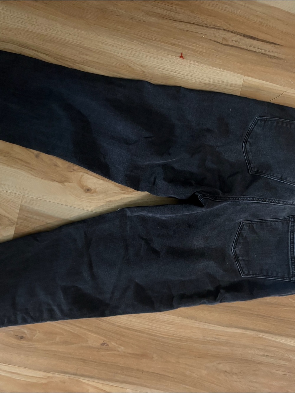 Men's Black Straight-Leg Jeans
